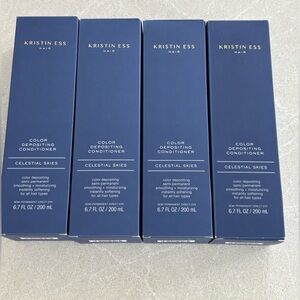 Kristin Ess Color Depositing Conditioner Celestial Skies Set 4 Blue Hair Dye BN